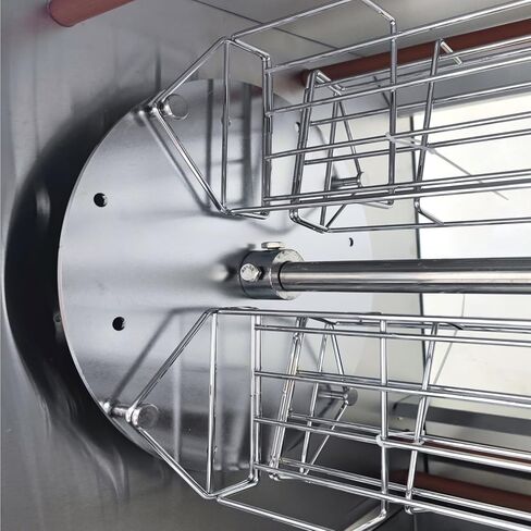 Desktop Electric Chicken Roaster Commercial Use Stainless Steel Fully Automatic Rotating Chicken Roaster, 122°F - 572°FAutomatic Rotation Temperature Adjustable 220V in Saudi Arabia