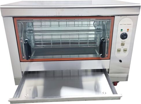Desktop Electric Chicken Roaster Commercial Use Stainless Steel Fully Automatic Rotating Chicken Roaster, 122°F - 572°FAutomatic Rotation Temperature Adjustable 220V in Saudi Arabia
