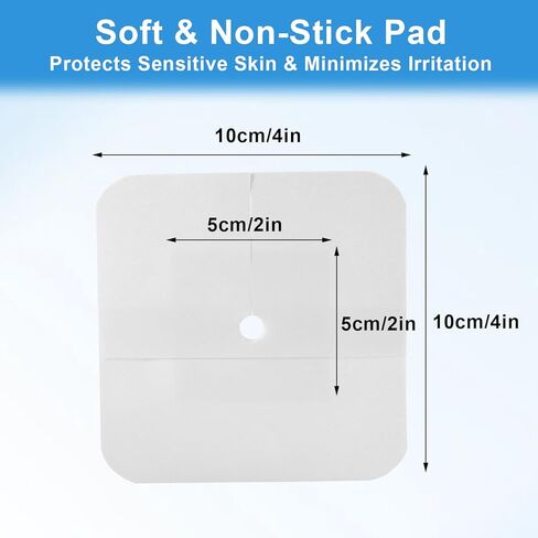 20 حزمة من الضمادات اللاصقة المقسمة لقسطرة PD وأنابيب التغذية، وملحقات غسيل الكلى على شكل جزيرة مقاس 4 × 4 بوصة مع حدود لتأمين أنبوب G وأنبوب J ومواقع الصرف، مغلفة بشكل فردي in Kuwait