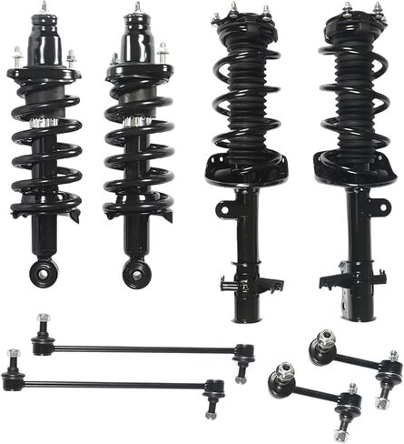Front Pair Strut Shock Complete Fit For Honda Civic 2006-2011(Sedan ONLY), Fit For Acura CSX 06-11 Quick Struts Assembly w/Coil Spring Shock Absorber Replacement for 172286 172287 in Saudi Arabia