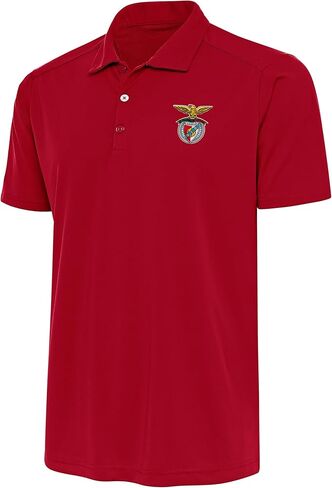 قميص بولو رجالي من Antigua Benfica - قميص جولف عالي الأداء لمحبي كرة القدم - ماص للرطوبة 100% بوليستر in Kuwait