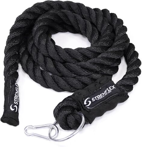 Sled Pulling Rope with Metal Ring – 1.5 Inch Heavy Duty Sled Pull Rope for Weight Sled, Gym Workout & Strength Training – Available in 6ft to 30ft Lengths (360, Inches) in Saudi Arabia