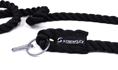 Sled Pulling Rope with Metal Ring – 1.5 Inch Heavy Duty Sled Pull Rope for Weight Sled, Gym Workout & Strength Training – Available in 6ft to 30ft Lengths (360, Inches) in Saudi Arabia