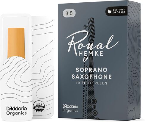 D'Addario Royal | Hemke Organic Soprano Saxophone Reeds, Strength 3.0, 10-pack in Saudi Arabia