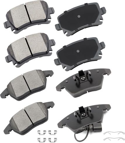 Front Rear Ceramic Brake Pads Kits 8pcs fit for Audi A3/A3 Quattro/TT/TT Quattro, for VW CC/Eos/Golf/GTI/Jetta/Passat/Passat CC/Rabbit in Kuwait
