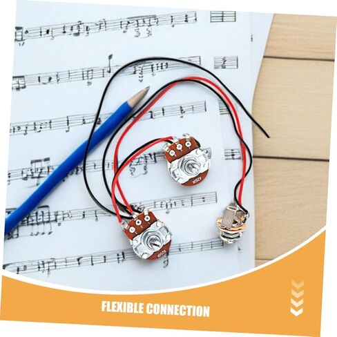 Toyvian 2 Sets Electric Bass Guitar Wiring Harness Kit Pickup Wiring Harness for Bass Guitar Parts for Musician Repairs and Upgrades in Saudi Arabia