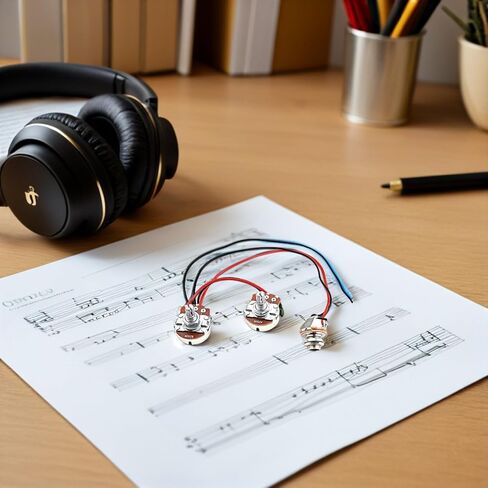Toyvian 2 Sets Electric Bass Guitar Wiring Harness Kit Pickup Wiring Harness for Bass Guitar Parts for Musician Repairs and Upgrades in Saudi Arabia