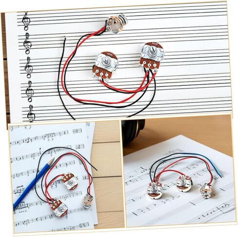 2 Sets Bass Guitar Wiring Harness Kit, Prewired Bass Circuit Harness with Enhanced Tone for Stage Performance and Music Expression, Professional Guitar Accessories in Saudi Arabia