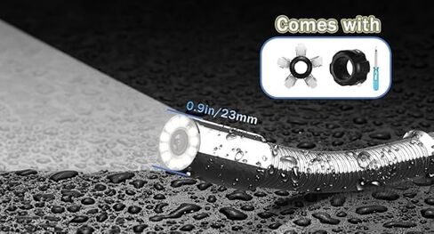 Sewer Camera Head Replacement, 12 Lights Guide Wheel Protective Cover, Accessory Parts for 23MM/0.9In Plumbing Pipe Drain Camera in Saudi Arabia