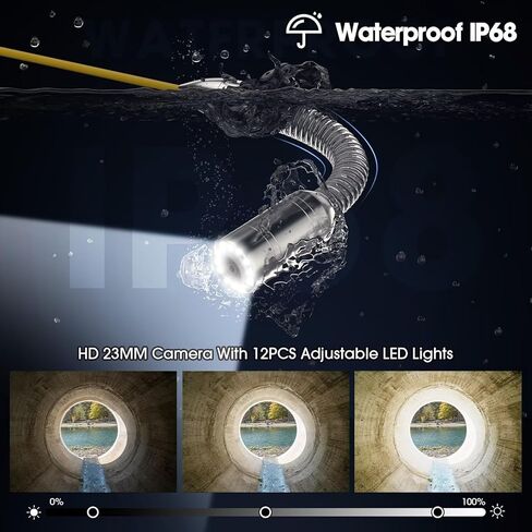Sewer Camera Head Replacement, 12 Lights Guide Wheel Protective Cover, Accessory Parts for 23MM/0.9In Plumbing Pipe Drain Camera in Saudi Arabia