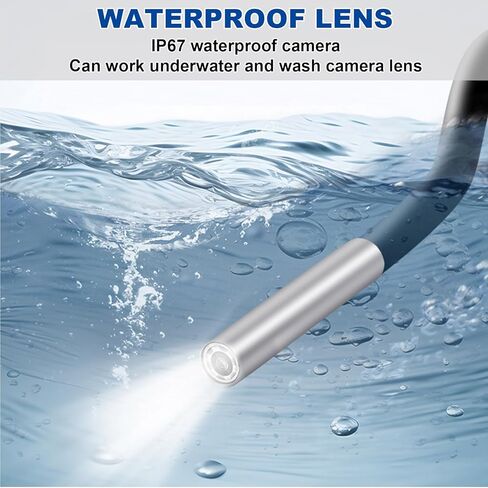 منظار بفتحة صغيرة 3.9 ملم، كاميرا منظار بفتحة - مناسبة لـ. 20 عيارًا وأنابيب أكبر، أداة فحص ماسورة البندقية، مناسبة للهواتف الذكية التي تعمل بنظام Android وiOS iPhone وiPad وSamsung in Kuwait