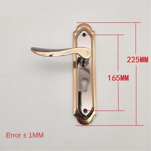 Black Gold Interior Door Locks Wooden Handle Handles 1Pcs in Saudi Arabia