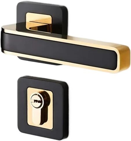 Door Lock Indoor Magnetic Mute Wooden Golden Household 1Pcs(Black Chrome) in Saudi Arabia