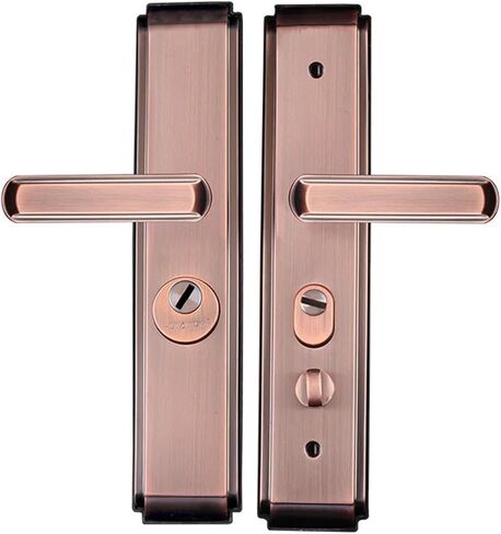 Double-Layer Thickened Stainless Steel Red Ancient Handle Door Lock 1Pcs in Saudi Arabia
