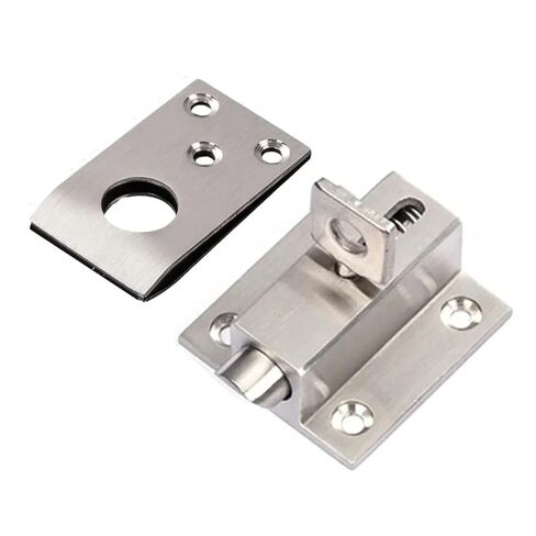 Stainless Steel Self-Closing Spring Latch Automatic Door Hardware Accessories 1Pcs(Round (UP)) in Saudi Arabia