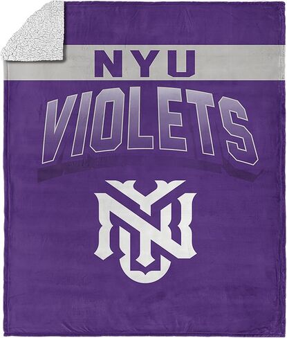 Northwest NCAA Silk Touch Sherpa Throw Blanket, Ultra-Soft Fleece, Official Team Logo, Cozy Plush Bedding, 50 x 60 Inches in Saudi Arabia