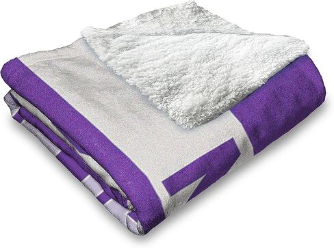 Northwest NCAA Silk Touch Sherpa Throw Blanket, Ultra-Soft Fleece, Official Team Logo, Cozy Plush Bedding, 50 x 60 Inches in Saudi Arabia