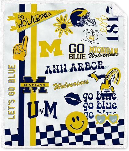NCAA Loco Fan Ultra Cozy Sherpa Blanket in Kuwait