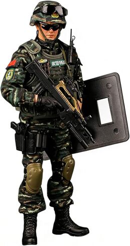 12 Inch Action Figures Military Set, 1/6 Scale Action Figures Set with Weapons and Accessories - NB01 - Navy Seal Soldier in Kuwait