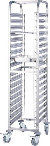 Winco Steam Table/Food Pan Rack, 36-Tier, 1.5"-1.75" Spacing, Stainless Steel, KD in Saudi Arabia