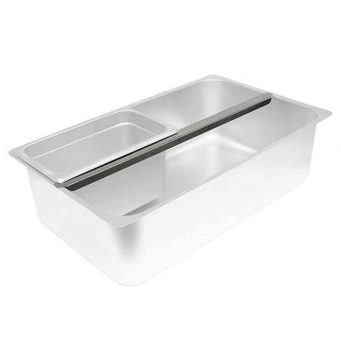 4 عبوات من شريط محول من الفولاذ المقاوم للصدأ مقاس 20.6 بوصة 523 مم لوعاء الطعام، وشريط مقسم لخدمة الطعام، طاولة بخار باين ماري، لمنع فقدان البخار in Kuwait