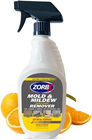 ZORBX Pro Extra Strength M&M Remover & Cleaner Spray 128 FL Oz Refill – Scrub Free Formula - Bleach Free M&M Stain & Smell Eliminator for Shower, Bathroom, Ceiling, Carpet, Cars, Walls & Wood in Kuwait