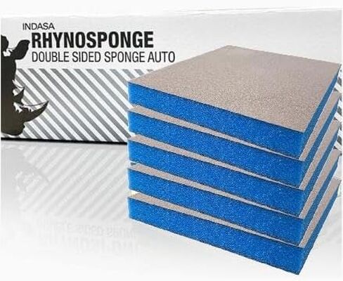 Buy Indasa Rhyno Sponge Double Sided Hand Sanding Pads, Ultra Fine in Saudi Arabia