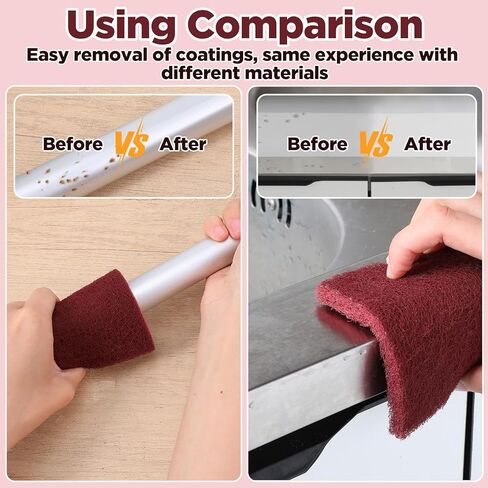 20 Pack 7447 General Purpose Scrub Pad - Maroon, 6" X 9" Abrasive Finishing Pad for Paint Prep, Scuffing, Scouring, Sanding, Adhesion Scratch in Saudi Arabia