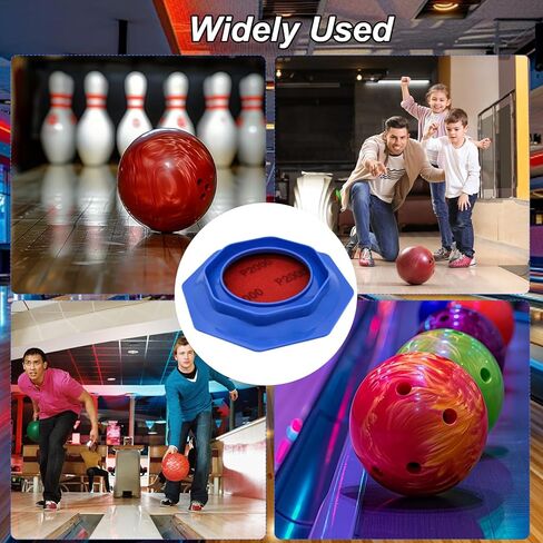 Blue Bowling Ball Sanding Pads Holder, Universal Grip Pad Bowling Ball Accessories Precision Surface Maintenance Tool, 2-in-1 Function Polishable & Display Stand for Better Reaction in Saudi Arabia