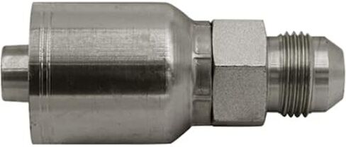 1/2" Hose x 5/8" JIC 37 Degree Male Compatible with Parker 43-Series Hydraulic Hose Ends Crimp Fitting | MJ-08-10-43 (10-PACK) in Saudi Arabia