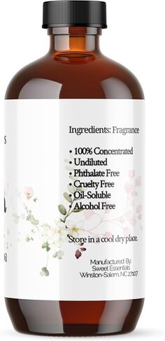 Sandalwood Patchouli, 4oz Premium Fragrance Oil, Aromatherapy, Diffuser, Crafts, Soap, Home Scents, Bath & Body, DIY Parfum and Much More. Versatile & Long-Lasting by Sweet Essentials in Saudi Arabia