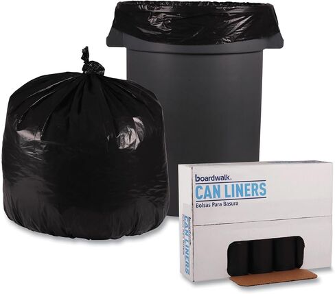 Boardwalk 520 Super Extra-Heavy Repro Can Liner, 33x39, 1.6 Mil, 33gal, Blk, 10 BG/RL, 10RL/CT in Saudi Arabia