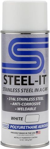 Steel-It 1030D بولي يوريثين، طلاءات طلاء صناعية، قابلة للحام، سهلة الاستخدام - أبيض (عبوة واحدة) in Kuwait