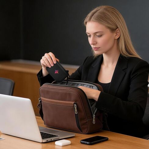 حافظة ANKHOH لمسجل الصوت Plaud NotePin AI، حقيبة سفر مدمجة مع حجرة ثابتة تناسب المسجل وجميع الملحقات للاجتماعات والمحاضرات والتسجيل الاحترافي (الصندوق فقط) in Kuwait