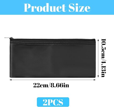 Amabro 2 Pack Microphone Bag, PU Leather Mic Storage Bag Zipper Microphone Case Portable Shockproof Vocal Mic Protector for Gigging and Travel, 11.8" x 4.72" in Saudi Arabia