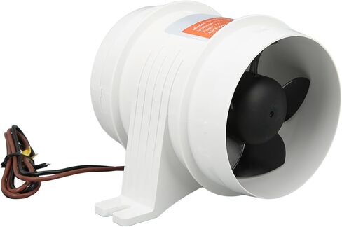 منفاخ هواء كهربائي بحري آسن DC12V 235CFM مروحة خطية للقوارب RVs واليخوت، غلاف ABS in Saudi Arabia