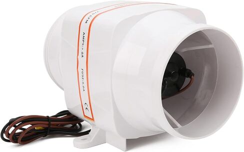 270CFM Bilge Air Blower Electric Inline 4in White Marine Boat DC 24V for Engine Compartment Ventilation in Saudi Arabia