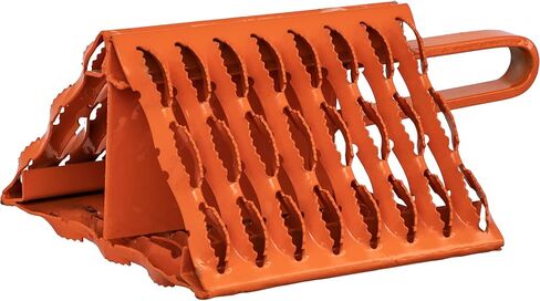 Buyers Products WC091060 Galvanized Serrated Wheel Chock, 9 x 10 x 6 Inch, Texturized for Ideal Use for Off Road, Snowy, Muddy Or ICY Conditions for Truck Maintenance and Storage in Kuwait