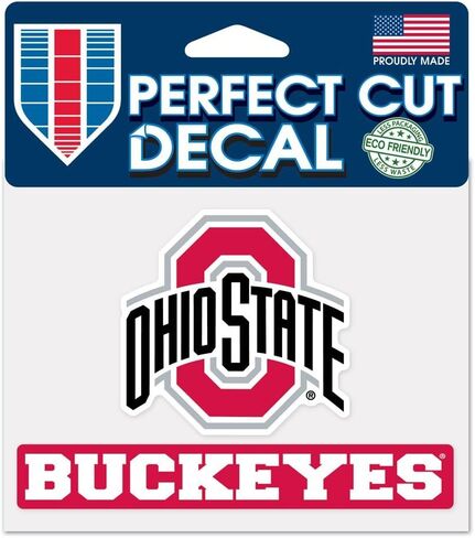 Wincraft NCAA Ohio State University WCR37335014 Perfect Cut Color Decal, 4.5" x 5.75" in Saudi Arabia