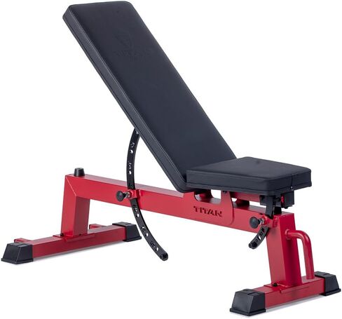سلسلة Titan Fitness Performance مقعد قابل للتعديل ، يدعم الميل 650 رطل ، ومقعد الأداة المساعدة متعددة الاستخدامات لرفع الأثقال في الصالة الرياضية ، وتدريب القوة ، ومسطح ، وميل ، ومواقف مستقيمة in Kuwait