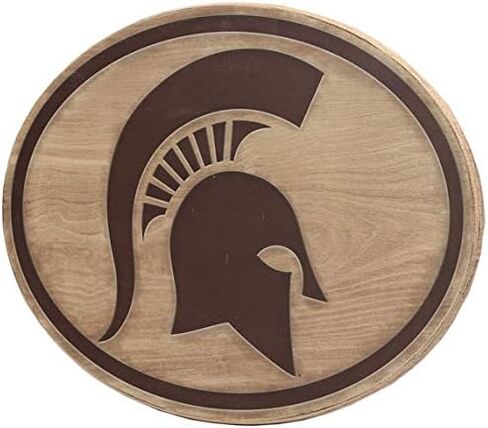 Michigan State University Spartans Logo Wood Wall Decor - Vintage Michigan State Wall Art for Man Cave, Office or Bedroom in Saudi Arabia