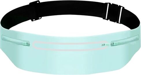 Fanny Packs for Women,Waterproof Fanny Pack for Men,Adjustable Running Belt Waist Pack Slim Expandable Pocket Belt Bag,iPhone Running Holder Cell Phone Elastic Waist Pouch Bag Light Pink in Kuwait