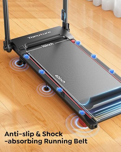 Walking Pad Treadmill with Incline 10%, Foldable Treadmill with Adjustable Handle Bar for Home, Portable Walking Pad with Desk Treadmills with App, Remote Control & LED Display in Kuwait