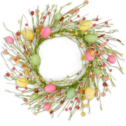 Artificial Spring Wreaths for Front Door 22 inch Peony Wreath Summer Wreath with Peony Flower,Hydrangeas, Daisy for Front Door Indoor Outdoor Wedding Home Wall Window Festival Decoration in Kuwait