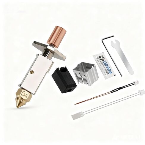 Ceramic Hot End Kit for Creality K1/K1 Max, Upgrade Integrated Nozzle Heating Block Throat, 500 ° High Temperature Resistant 3D Printer Accessories in Saudi Arabia