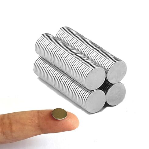 KKHOUSE 100PCS 10x1mm Thin Magnet 10mmX1mm Permanent disc 10x1mm Magnetic Round Magnet 10 * 1 mm Refrigerator Magnets, Fridge, Office, Whiteboard Magnets for Crafts,Office, Kitchen in Kuwait