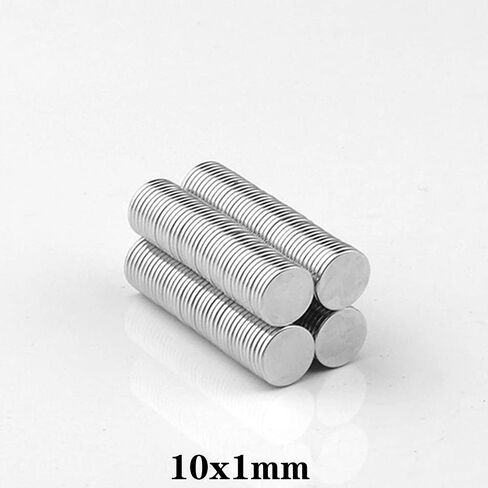 KKHOUSE 100PCS 10x1mm Thin Magnet 10mmX1mm Permanent disc 10x1mm Magnetic Round Magnet 10 * 1 mm Refrigerator Magnets, Fridge, Office, Whiteboard Magnets for Crafts,Office, Kitchen in Kuwait