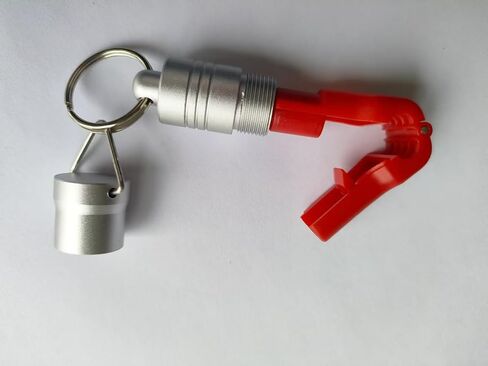 Magnetic Key for Hook Lock Key,Magnet Tool for Peg Stop Lock Key,Pocket Key,Permanent Powerful Magnet with Keychain,Earth Magnets in Silver Pack of 3 in Kuwait