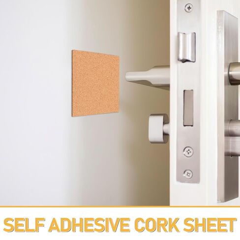Garneck 20pcs Self Adhesive Cork Squares Non Slip Glass Table Bumpers Shock Absorber Pads for Desk Furniture Photo Frame Protection in Saudi Arabia