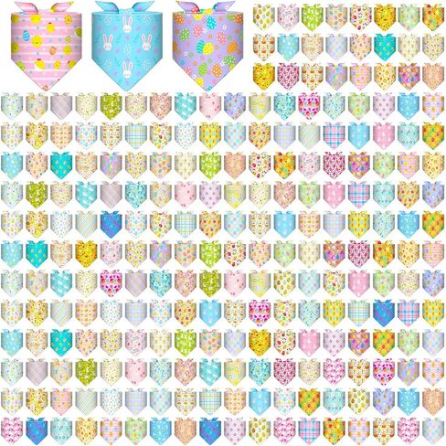 Geyoga 240 PCS Lovers 'Day Dog Bandanas Bulk Pet Bandana Bibs قابلة للتعديل Pink Love Love Triangle Pet Bibs kerchief for small mediure dogs arge cats cats accessories in Kuwait